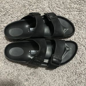 Black Waterproof Birkenstocks; size 39/40